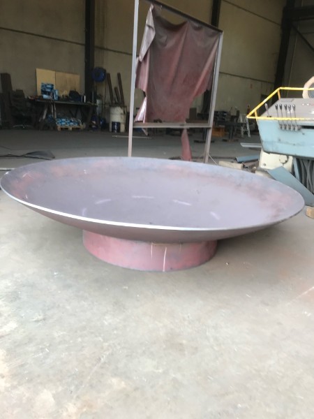 Large steel dish fabrication at M-Steel Dandenong South