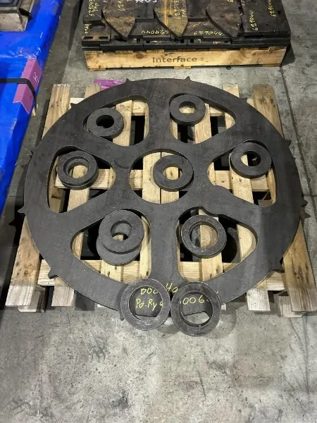 Profile-cut circular steel plate and machined components prepared by M-Steel